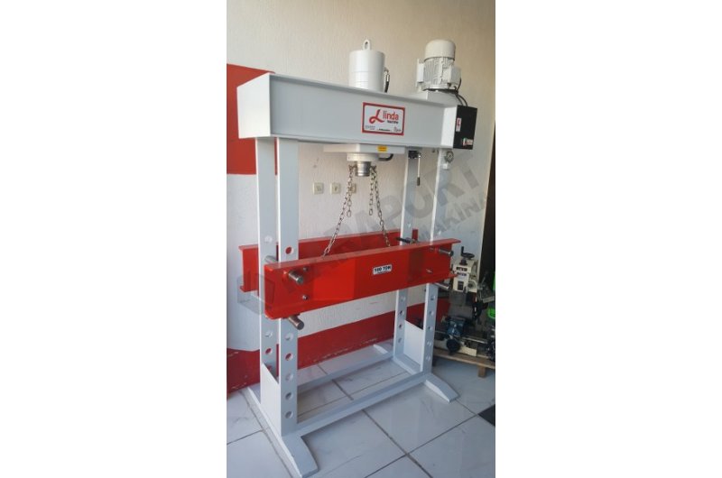 100 Ton Linda Machine Motorlu Hidrolik Atölye Press  - Hydraulic