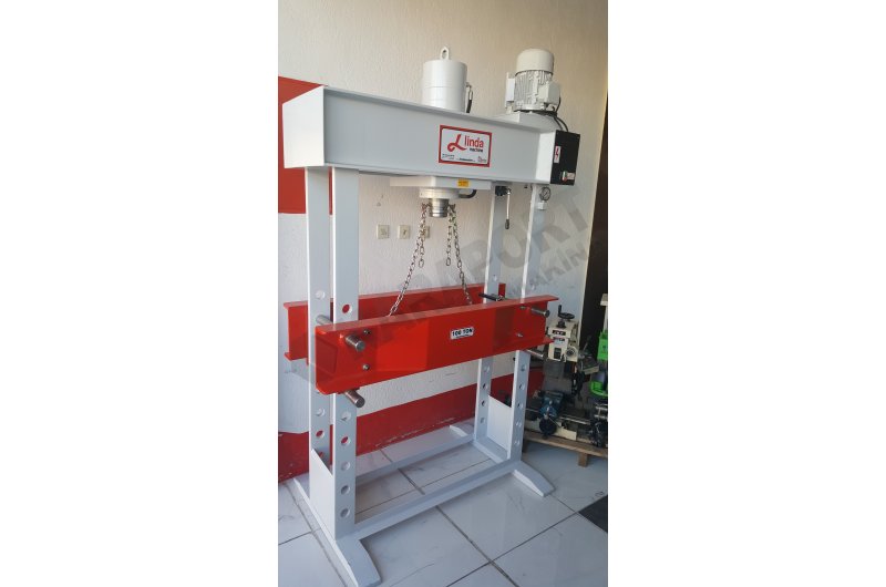 100 Ton Linda Machine Motorlu Hidrolik Atölye Press  - Hydraulic