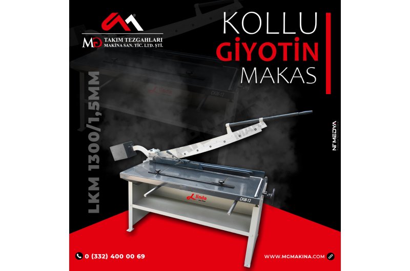 1060 x 1,5mm Kollu Giyotin Makas Sıfır