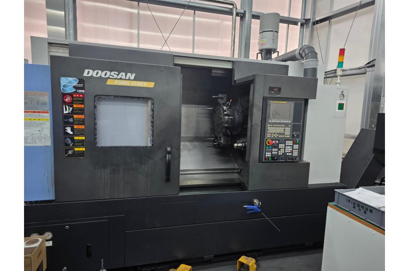 12 inç Doosan Puma 3100Y C-Y Eksen Cnc Torna Tezgahı-2015
