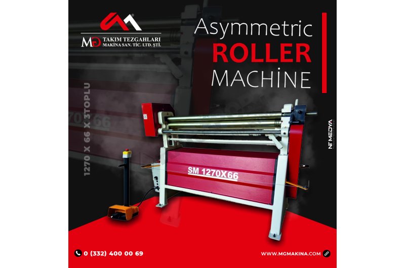 1270 x 66 x 3Toplu Asimetrik Silindir Makinası