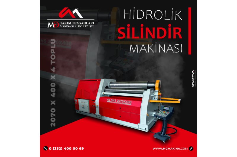 2070 x 400 x 4 Toplu hidrolik Silindir makinası - 4 batch Hydrau