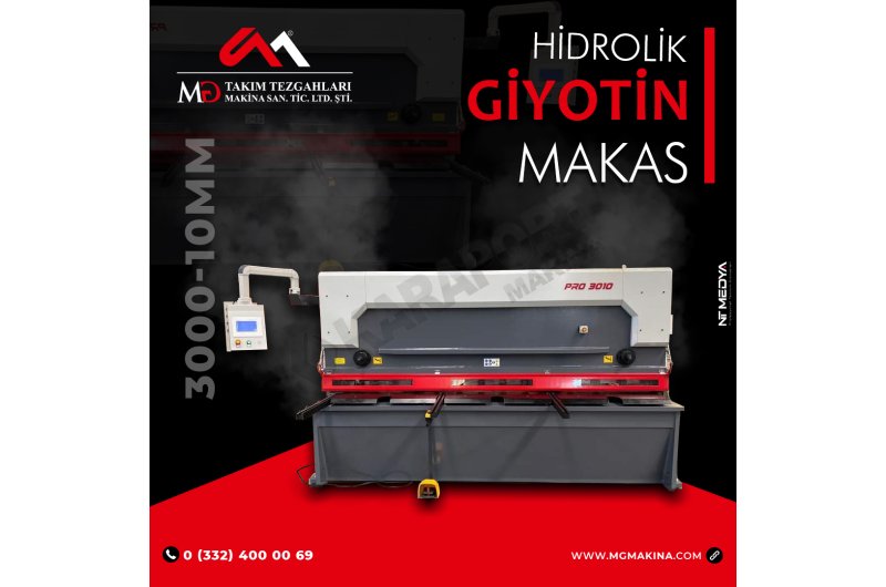 3000 x 10mm  Hidrolik Giyotin Makas - guillotine shear ( SIFIR )