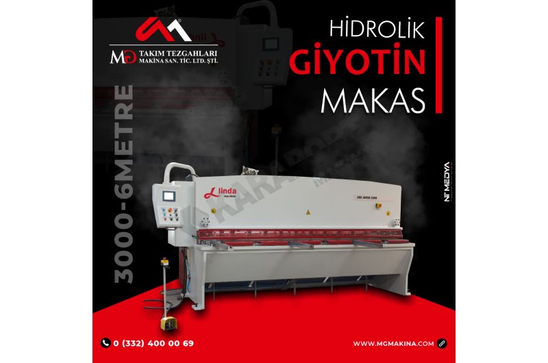 3000 x 6mm Hidrolik Giyotin Makas - guillotine shear ( SIFIR )