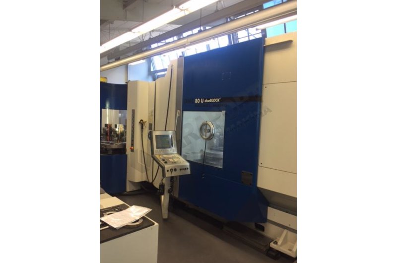 7 Palet DMG DMC 80U DuoBlock 5 Eksen CNC İşleme Merkezi-2005