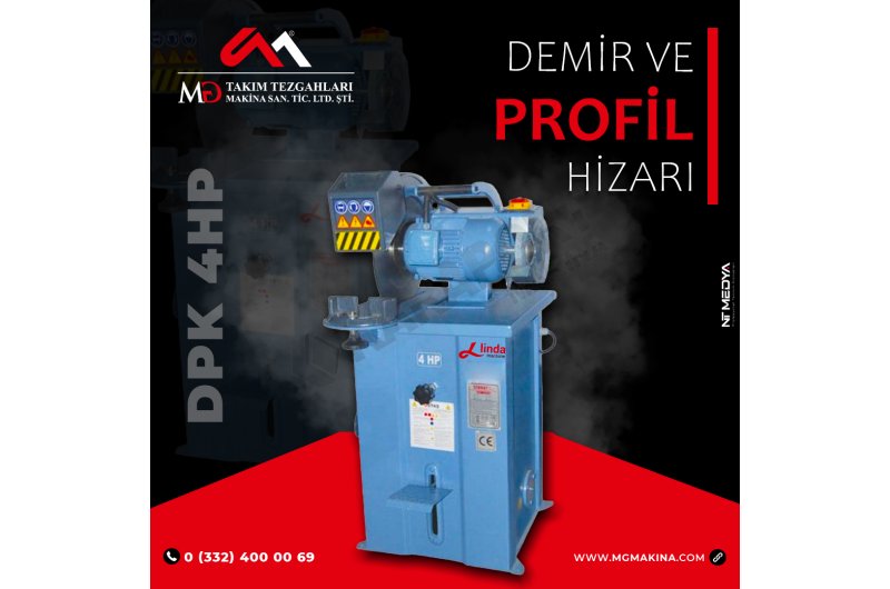 DPK-4HP Monofaze Demirci Hizarı - Iron Cutting and Profi