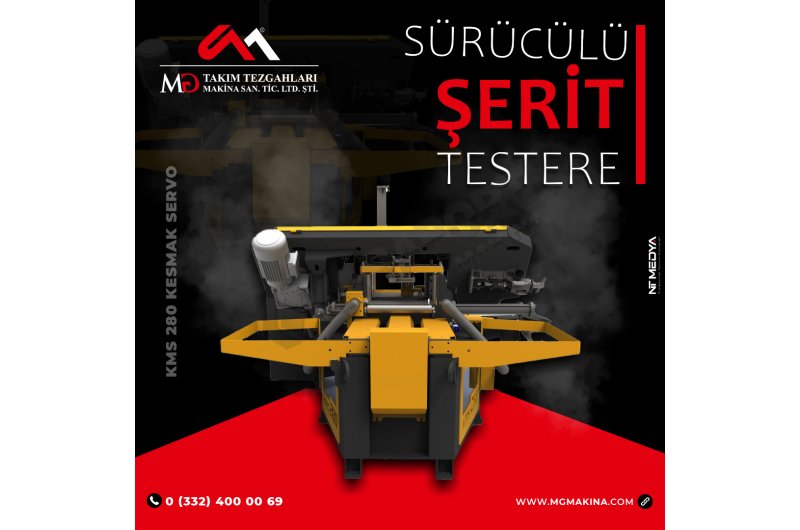 KMS 280 Kesmak Servo Sürücülü Şerit Testere