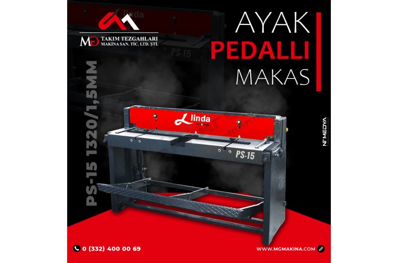 PS-15 1320×1,5mm Ayak Pedallı Makas