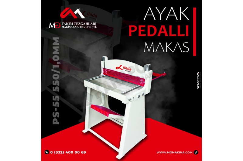 PS-55 550×1,0mm Ayak Pedallı Makas