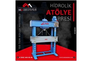 150 Ton Kollu Motorlu Hidrolik Atölye Presi - Hydraulic Workshop