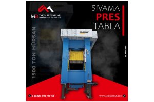 1500 Ton Hürsan Sıvama Pres Tabla 1800 x 1500