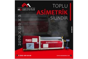 2070 x 210 x 3 Toplu Asimetrik Silindir Makinası