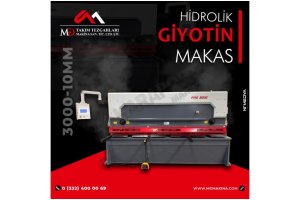 3000 x 10mm  Hidrolik Giyotin Makas - guillotine shear ( SIFIR )
