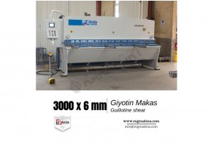 3000 x 6mm guillotine shear - Giyotin Makas