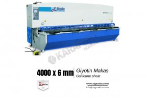 4000 x 6mm guillotine shear - Giyotin Makas