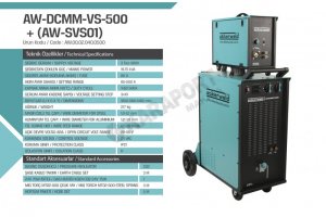 500 Amp Mıg Mag Gaz Altı Kaynak Makinesi