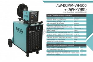 500 Amp Mıg Mag Gaz Altı Kaynak Makinesi