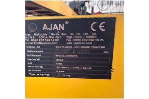 AJAN MARKA 3 X 8 MT 260 AMPER VE OKSİJEN KESİM TEZGAHI