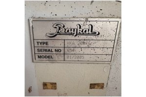 BAYKAL MARKA 200X6MM HİDROLİK KÖŞE KESME 2005 MODEL