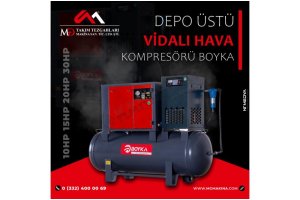 DEPO ÜSTÜ VİDALI HAVA KOMPRESÖRÜ ( BOYKA)