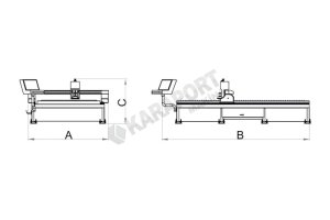 Hvac Line Cnc Plazma Kesim Makinası 1500X3000 12mm