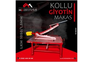 KGM 1050 x 1,5mm Kollu Giyotin Makas
