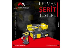 KME 2DG 350 Tam Otomatik Elektronik Açılı Kesmak Şerit Testere