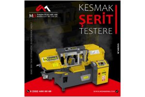 KME 350 Tam Otomatik Elektronik Açılı Kesmak Şerit Testere