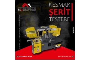 KME DG 350 Tam Otomatik Elektronik Açılı Kesmak Şerit Testere