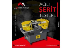 KMY 2DG 280 Yarı Otomatik Açılı Şerit Testere