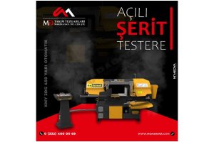 KMY 2DG 450 Yarı Otomatik Açılı Şerit Testere