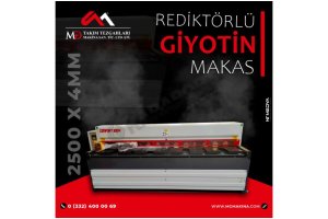 LRGM 2550 x 4mm  Rediktörlü Giyotin Makas LİNDA MACHİNE - Guillo