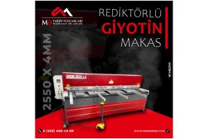 LRGM 2550 x 4mm  Rediktörlü Giyotin Makas LİNDA MACHİNE - Guillo