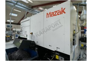 Mazak HQR 200 MSY Çift Ayna ve Spindle C-Y Eksen CNC Torna ve Sü