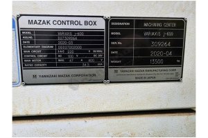 Satılık Mazak Variaxis J-600 5 Eksen Cnc İşleme Merkezi-2020