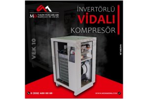 VEK 10 İnvertörlü Vidalı Kompresör