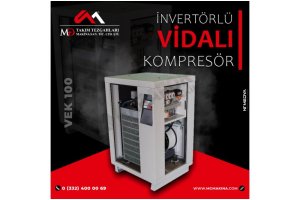 VEK 100 İnvertörlü Vidalı Kompresör