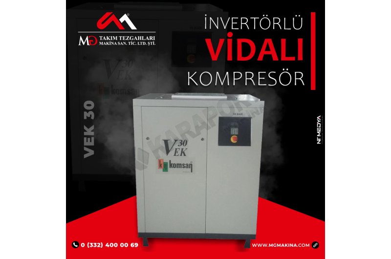 VEK 30 İnvertörlü Vidalı Kompresör