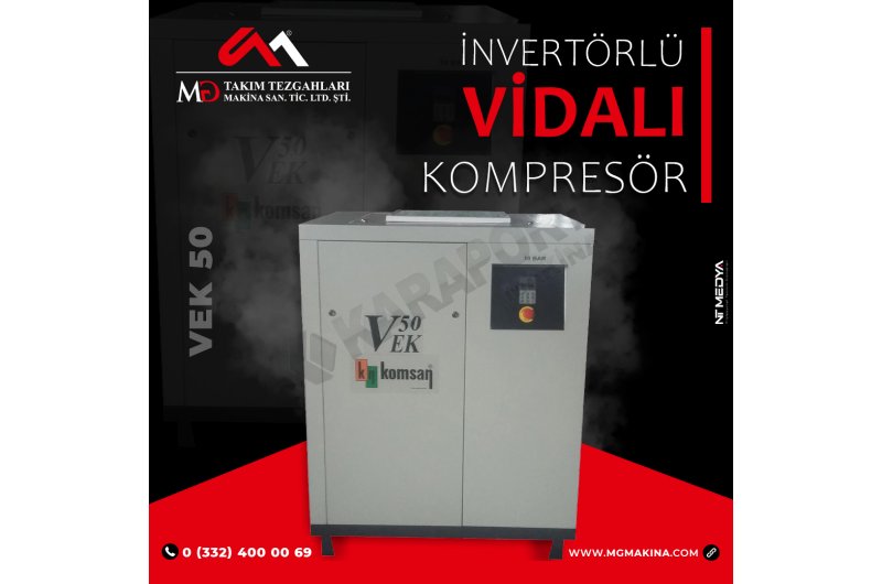 VEK 50 İnvertörlü Vidalı Kompresör