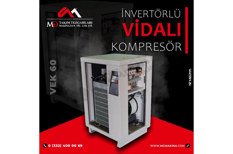 VEK 60 İnvertörlü Vidalı Kompresör